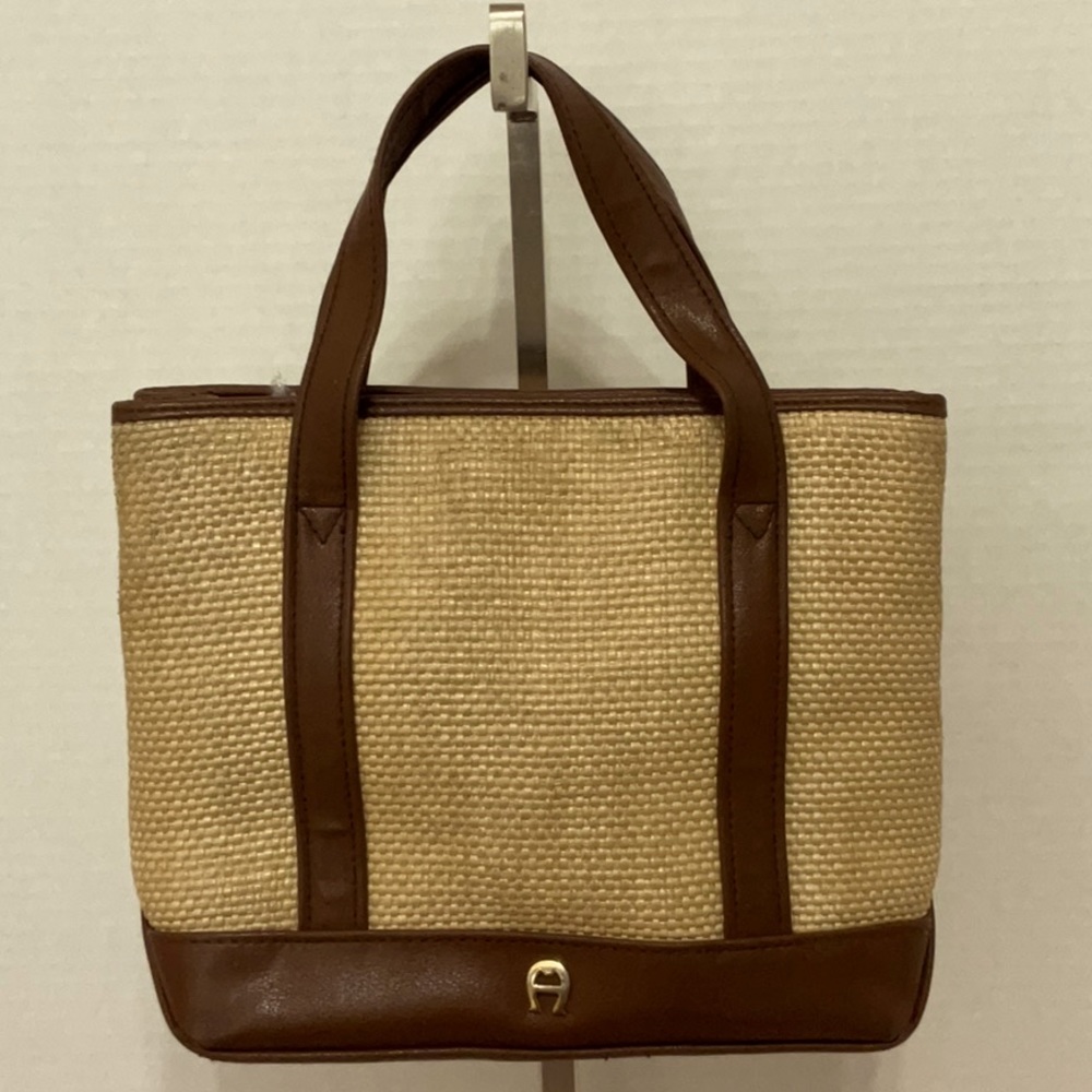 Etienne Aigner Mini Woven Tote Bag